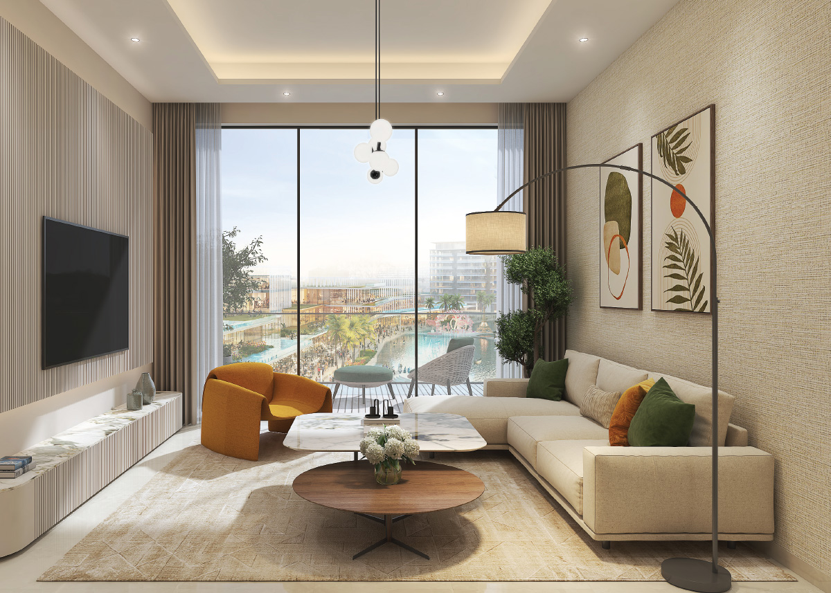 طراحی داخلی لوکس آپارتمان‌های Riverside Views دبی